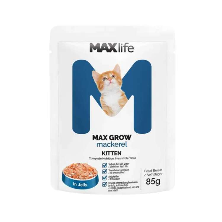 MAXLife-–-Wet-Kitten-Food-Mackerel-Pouch