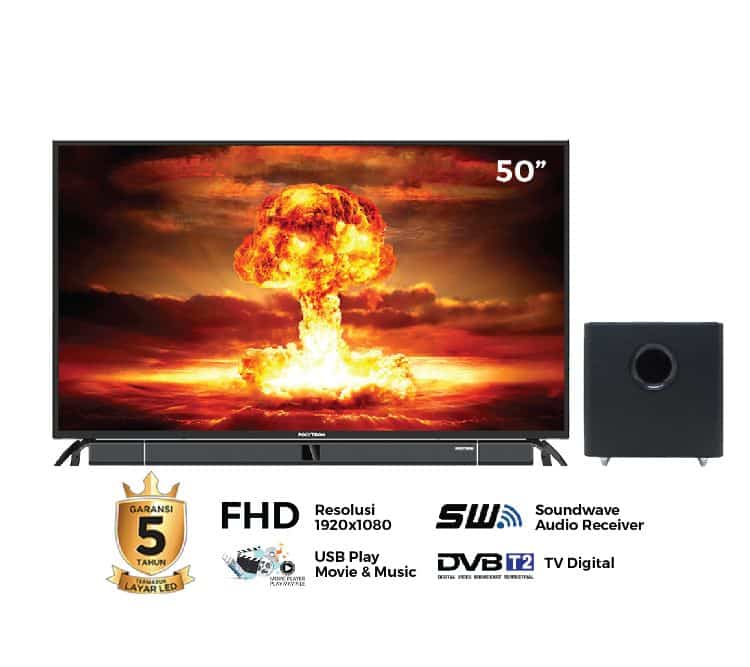 Polytron-Smart-TV-4K-HDR-Cinemax-Soundbar-50”